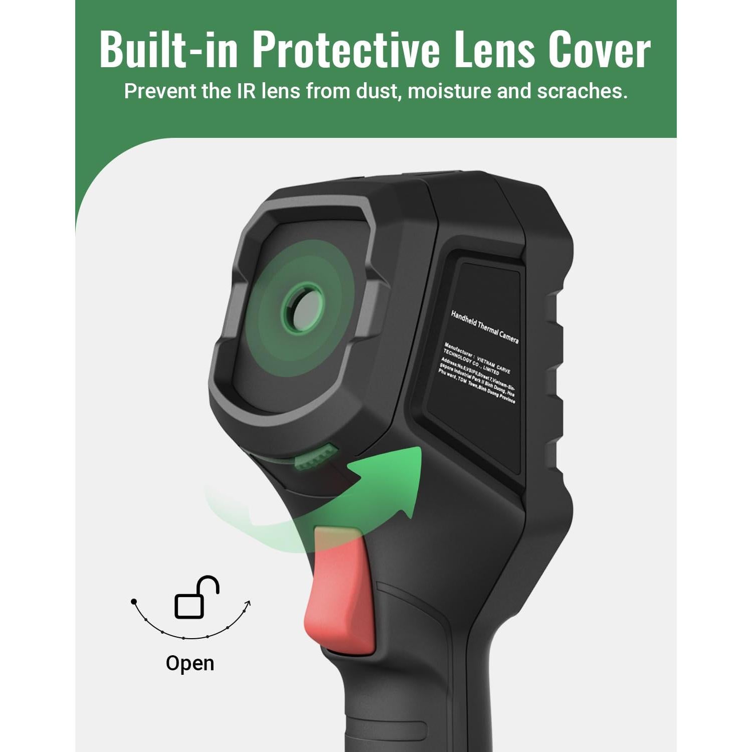 Cámara Térmica HSFTOOLS HF256, 256x192, LCD 3.2", 16GB