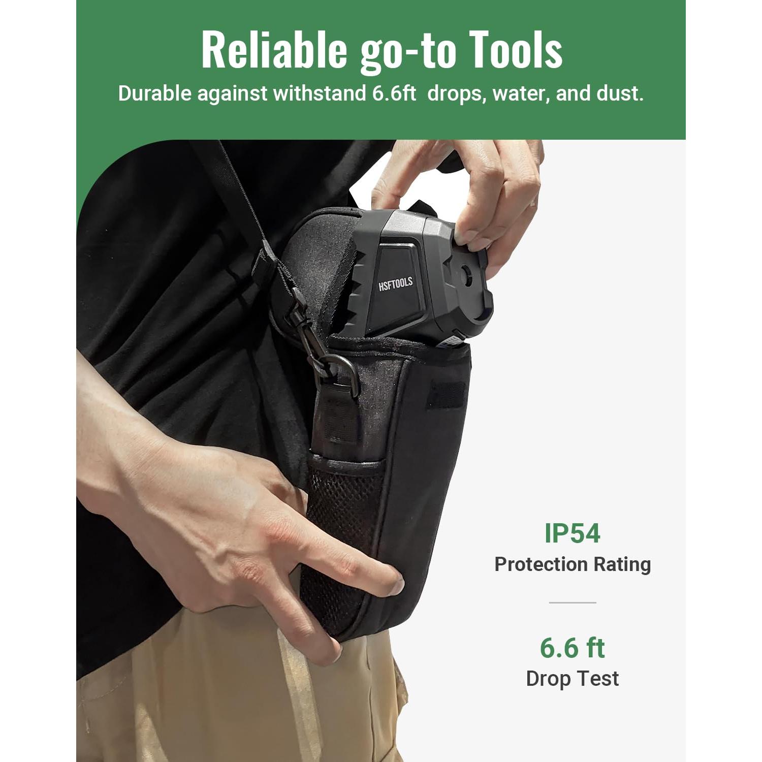 Cámara Térmica HSFTOOLS HF256, 256x192, LCD 3.2", 16GB