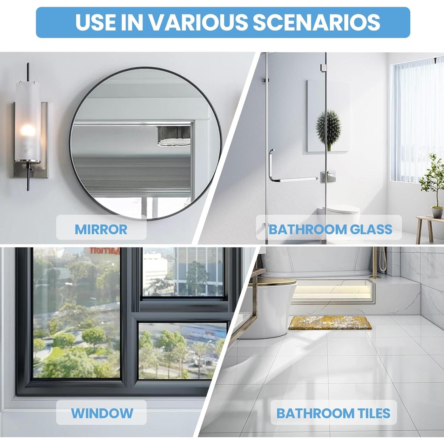 Limpiaparabrisas de Ducha Telescópico LORESJOY 120 cm Negro