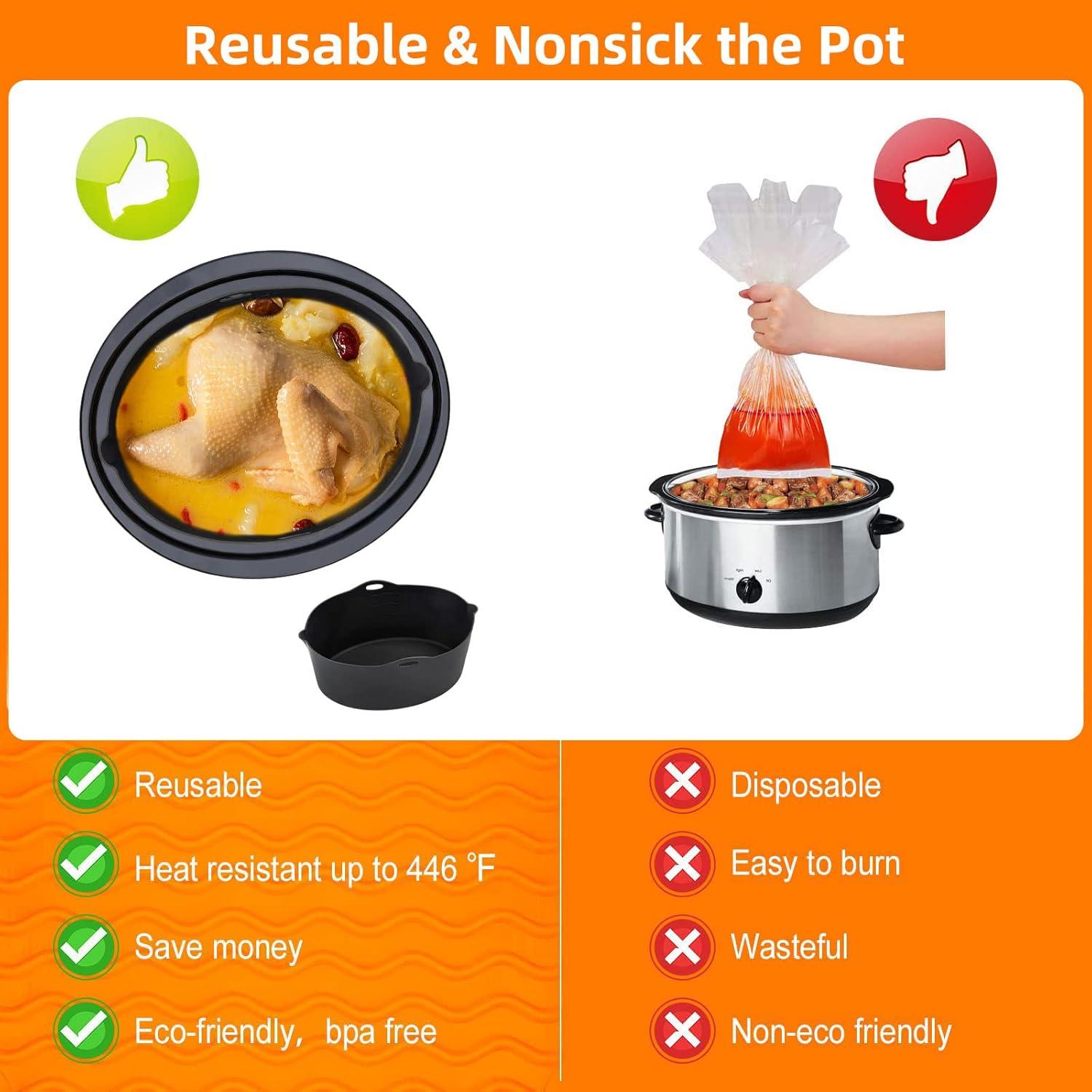 Forros de Silicona Reutilizables Horuhue para Ollas 7-8QT