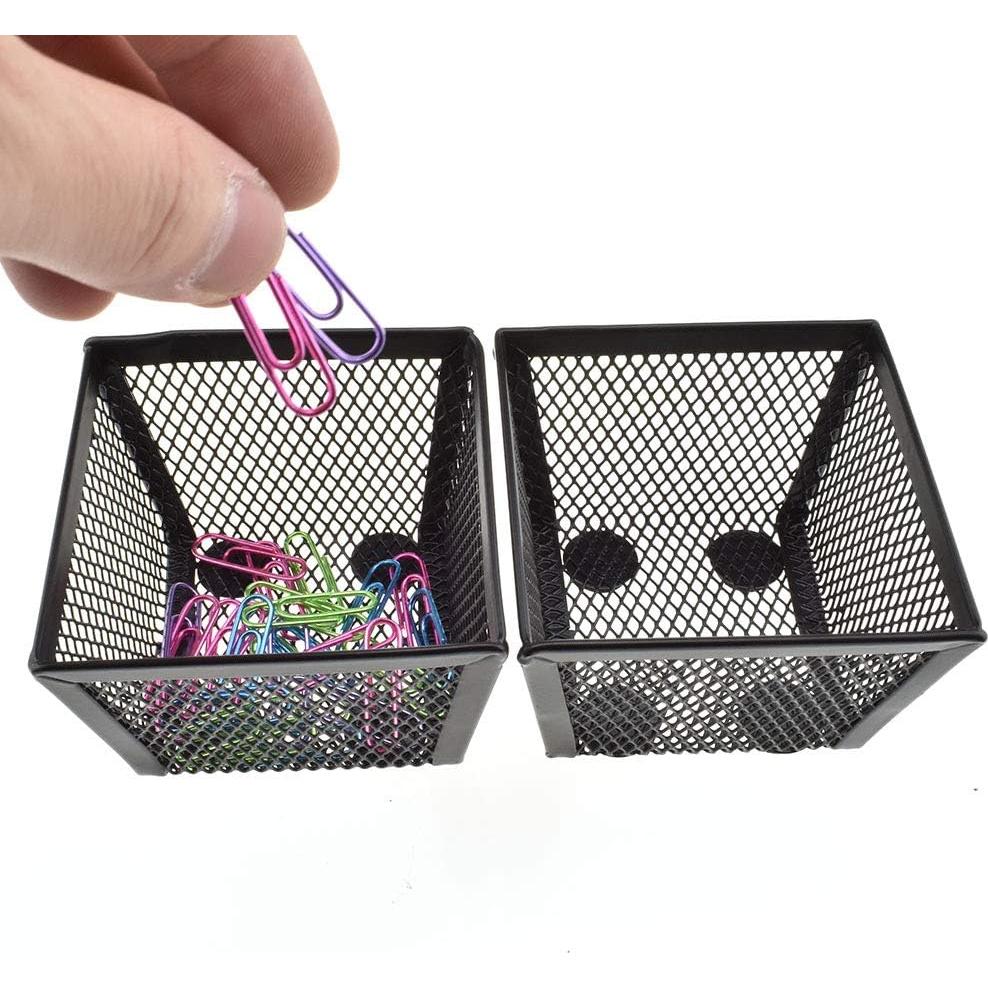 Soporte de Clips de Papel HAHIYO Negro 2 Piezas 7.6x7.6x5.6 cm
