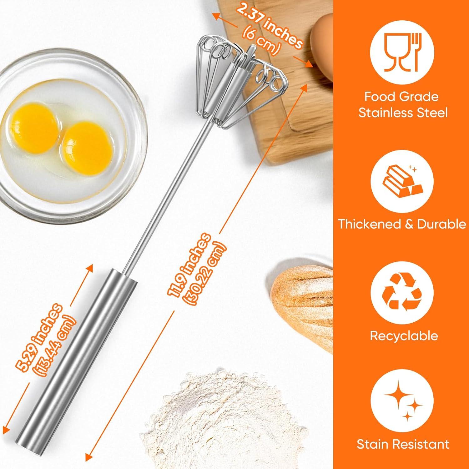 Batidor de Huevos Newness 30.48 CM Acero Inoxidable 2 Pack