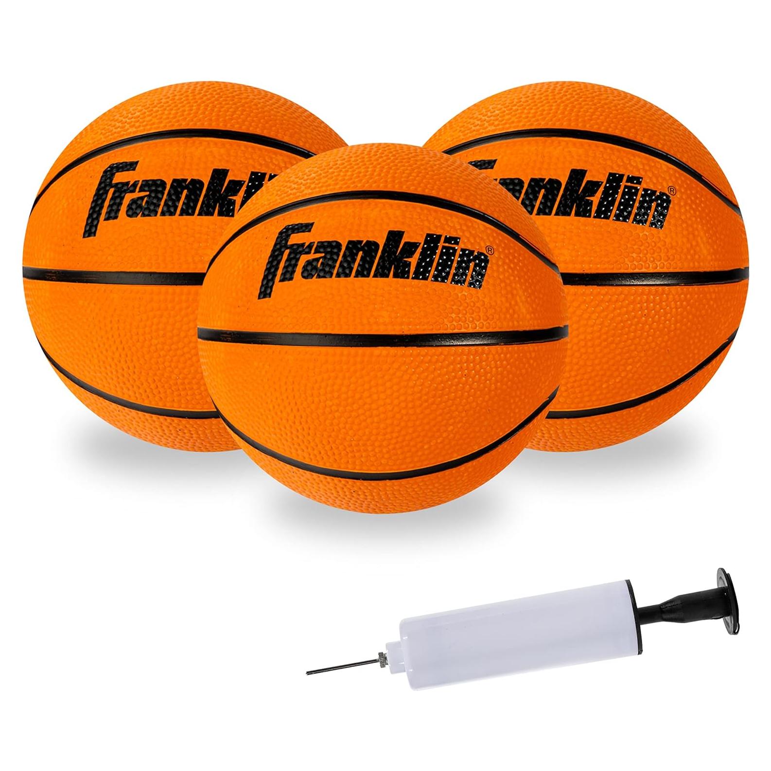 Balones de Baloncesto Mini Franklin Sports - 3 Piezas con Bomba