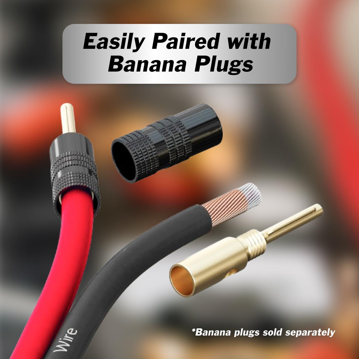 Cable de altavoz 14 AWG InstallGear 30.48 m Rojo/Negro