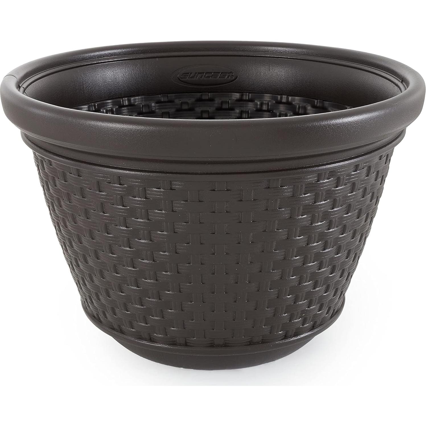 Maceta de Almacenamiento para Manguera Suncast 100 Pies Mimbre