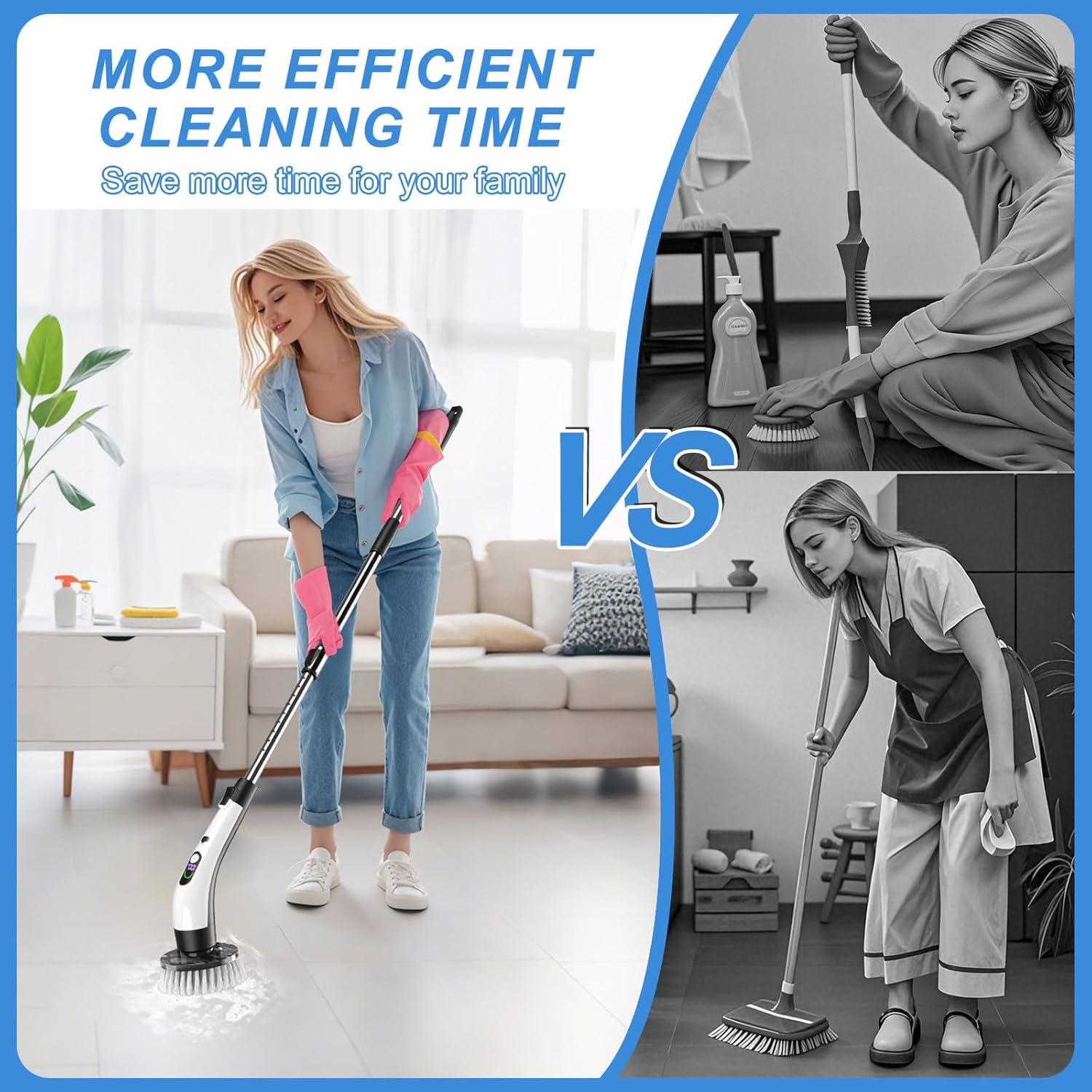 Cepillo Eléctrico Giratorio IYGLKD con Pantalla LCD 400RPM