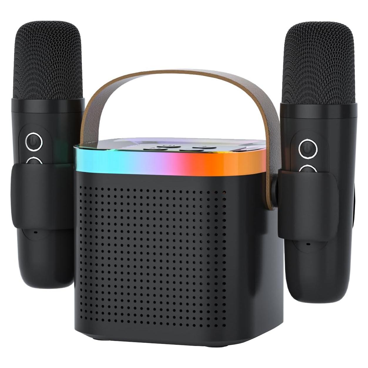 Máquina de Karaoke DRSYXCS con 2 Micrófonos Inalámbricos