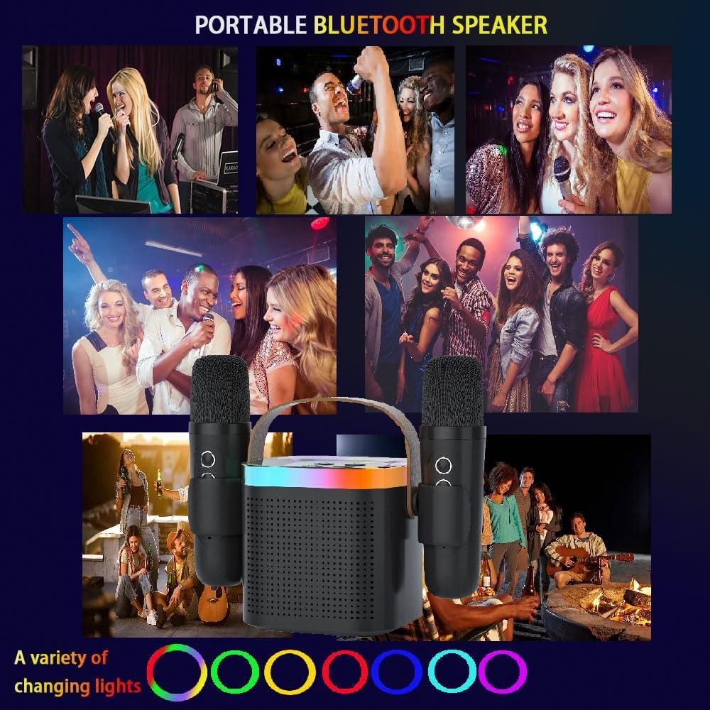 Máquina de Karaoke DRSYXCS con 2 Micrófonos Inalámbricos