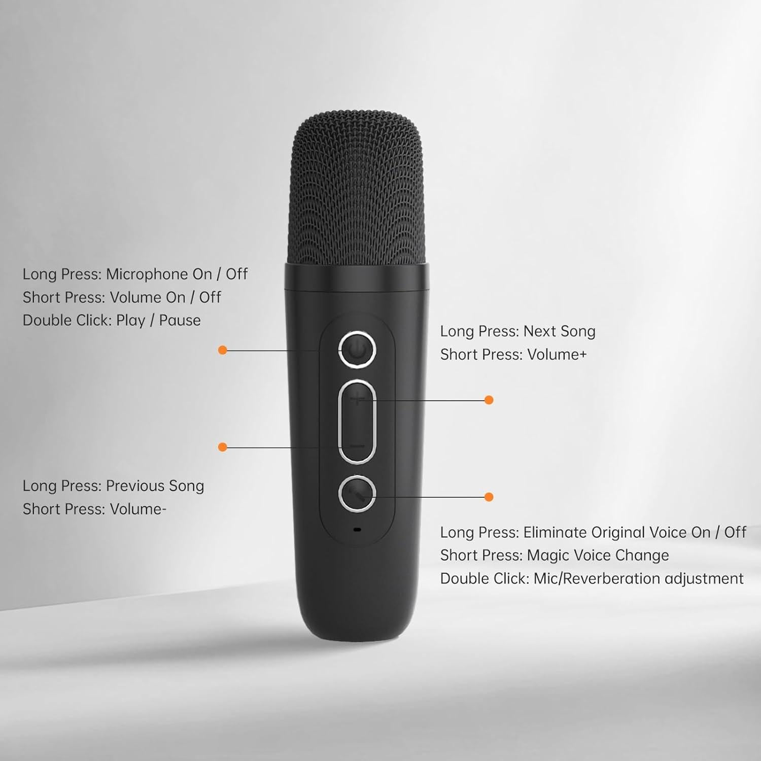 Máquina de Karaoke DRSYXCS con 2 Micrófonos Inalámbricos