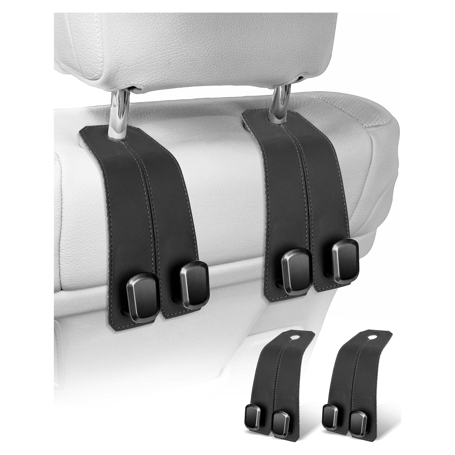 Ganchos para Reposacabezas VETERBONE 2Pcs Metal Negro