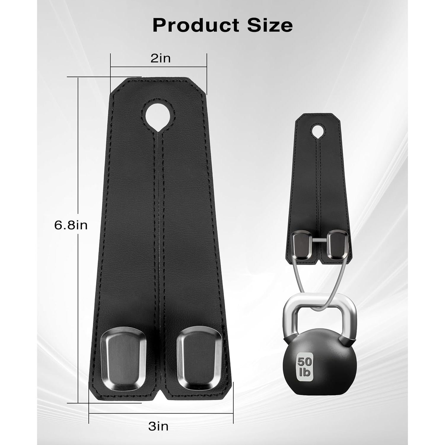 Ganchos para Reposacabezas VETERBONE 2Pcs Metal Negro