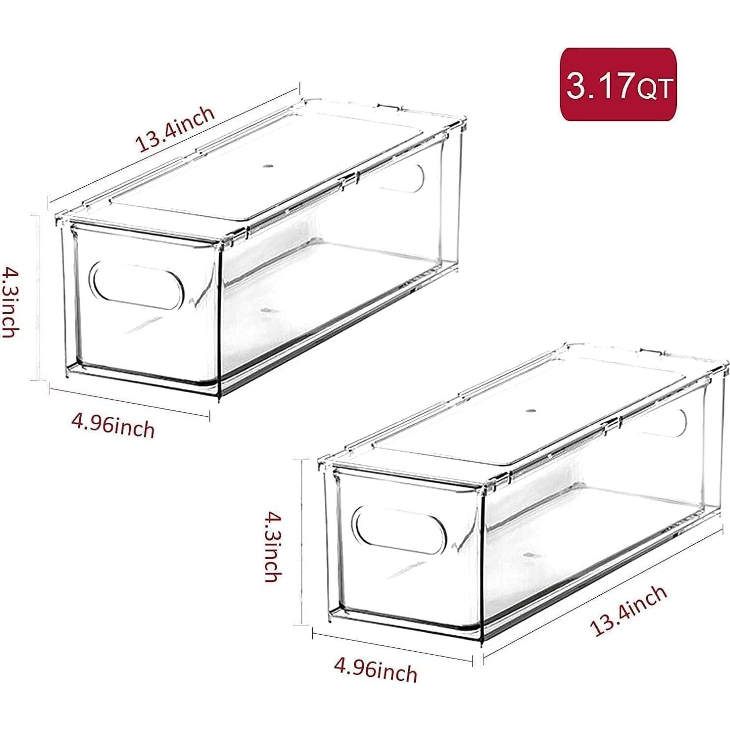 Organizadores Apilables para Refrigerador Abiudeng 2 Piezas
