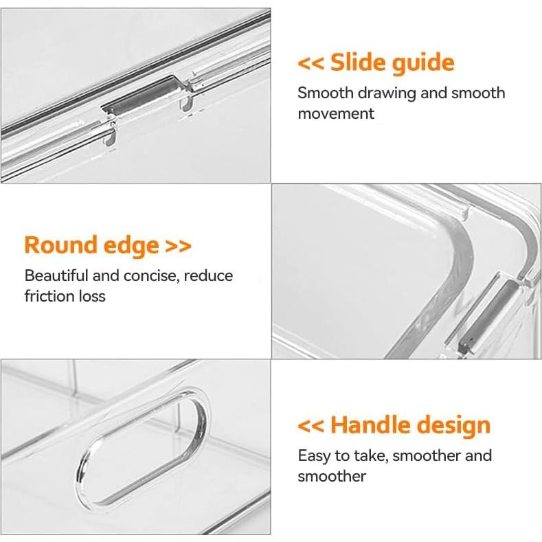 Organizadores Apilables para Refrigerador Abiudeng 2 Piezas