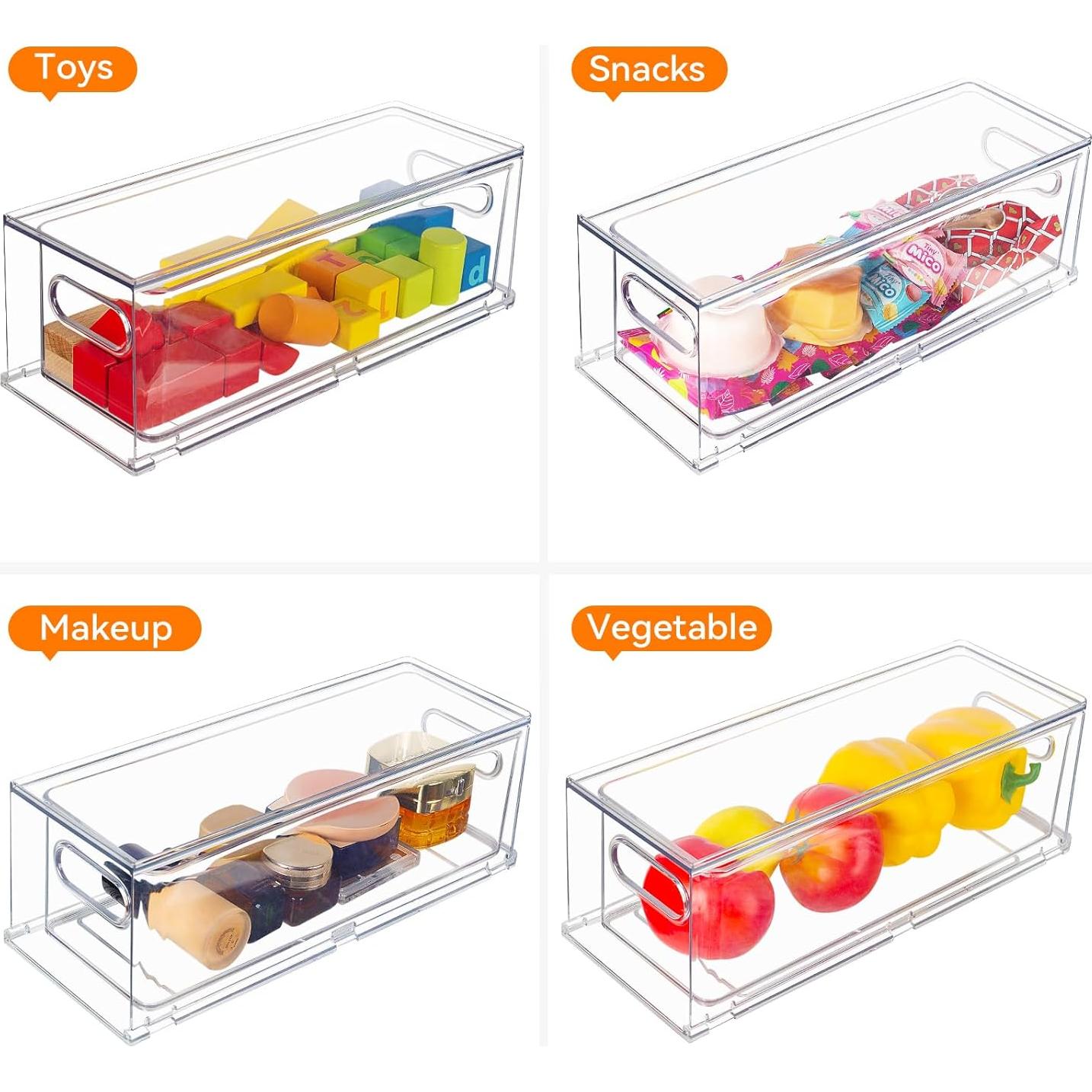 Organizadores Apilables para Refrigerador Abiudeng 2 Piezas