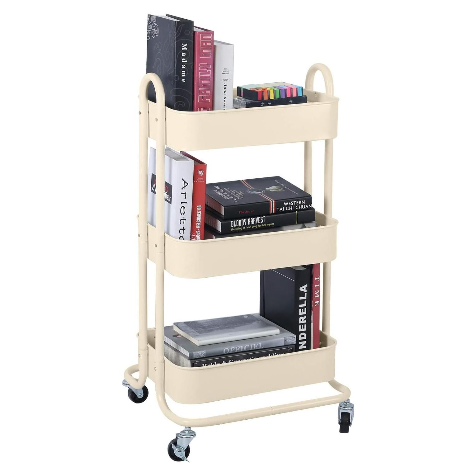 Carro de Utilidad Rodante Melody House 3 Niveles Beige