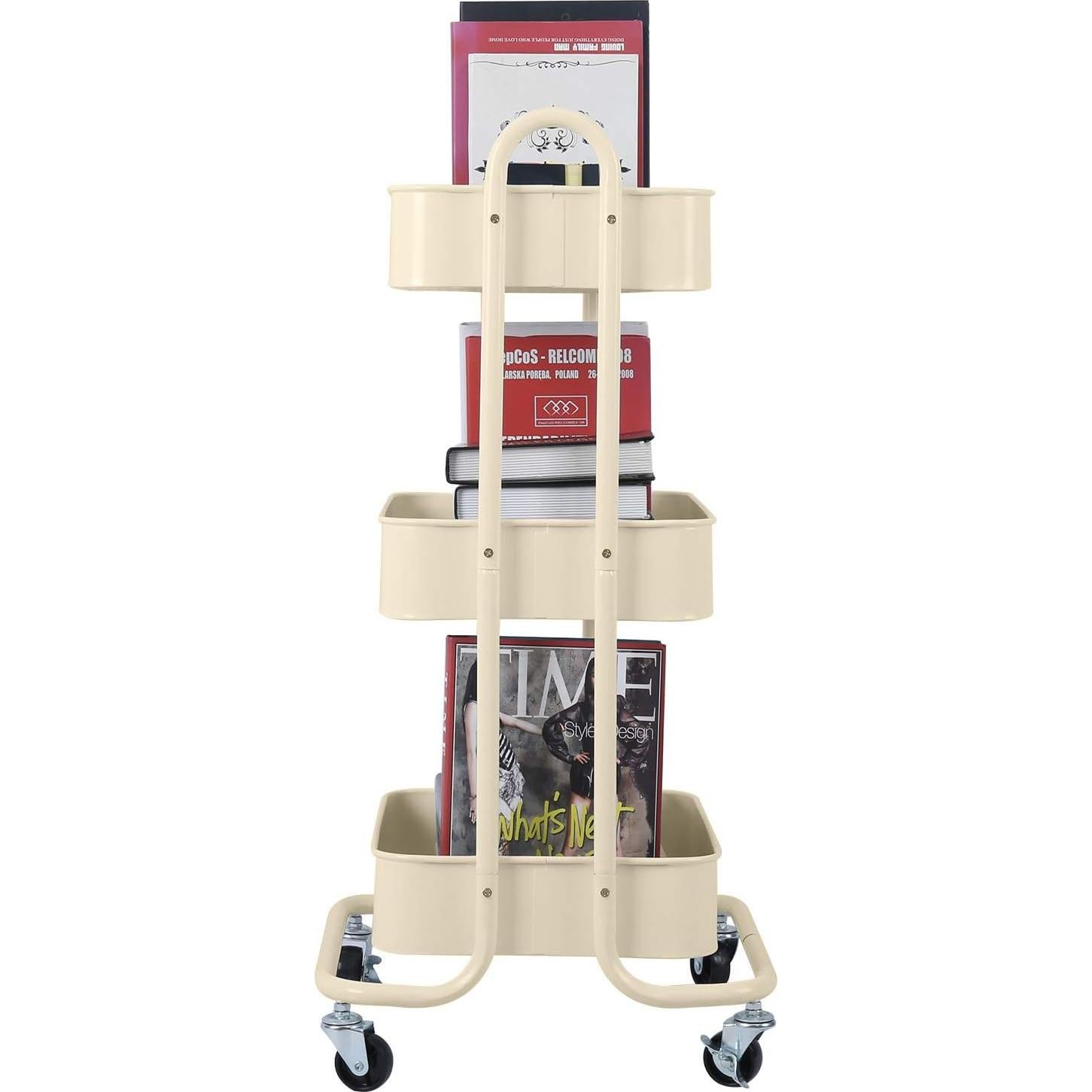 Carro de Utilidad Rodante Melody House 3 Niveles Beige