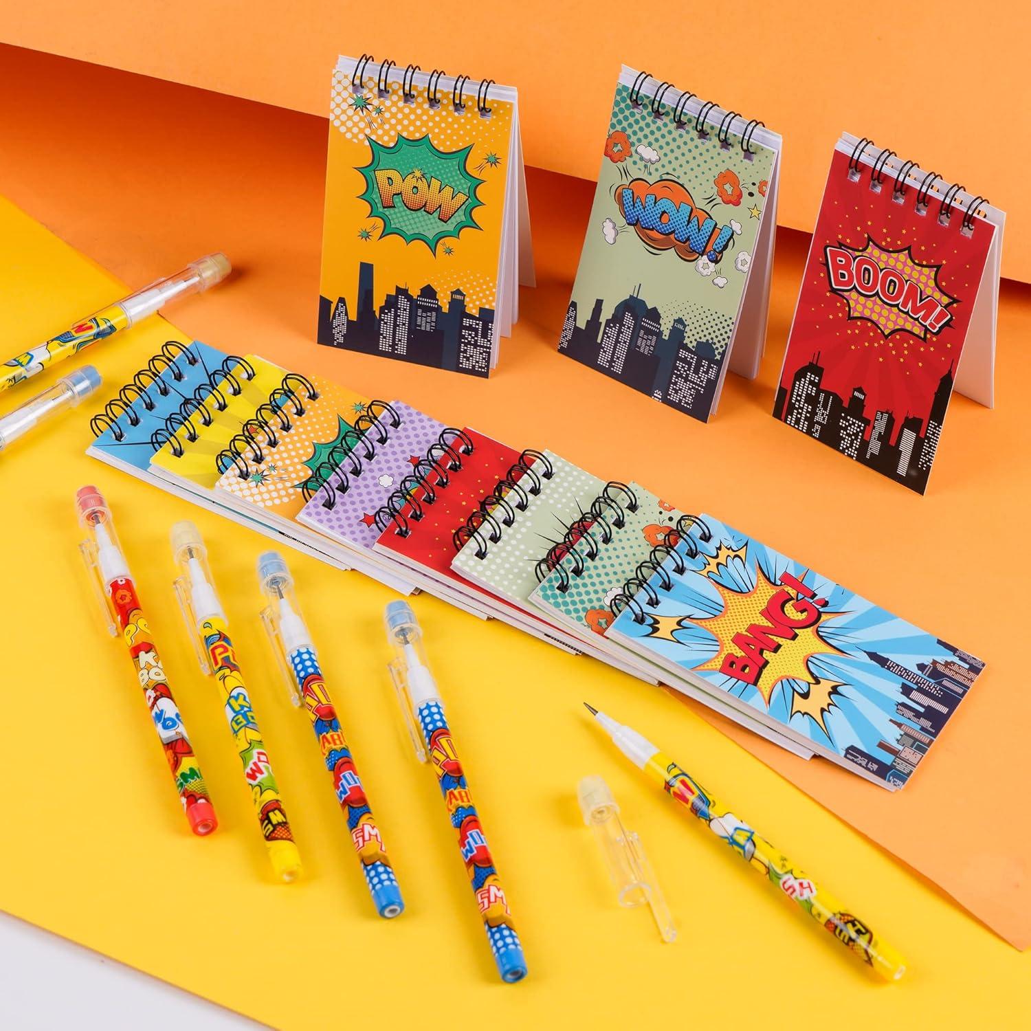 Set de 48 Piezas de Héroe Kolewo4ever Lápices y Notas