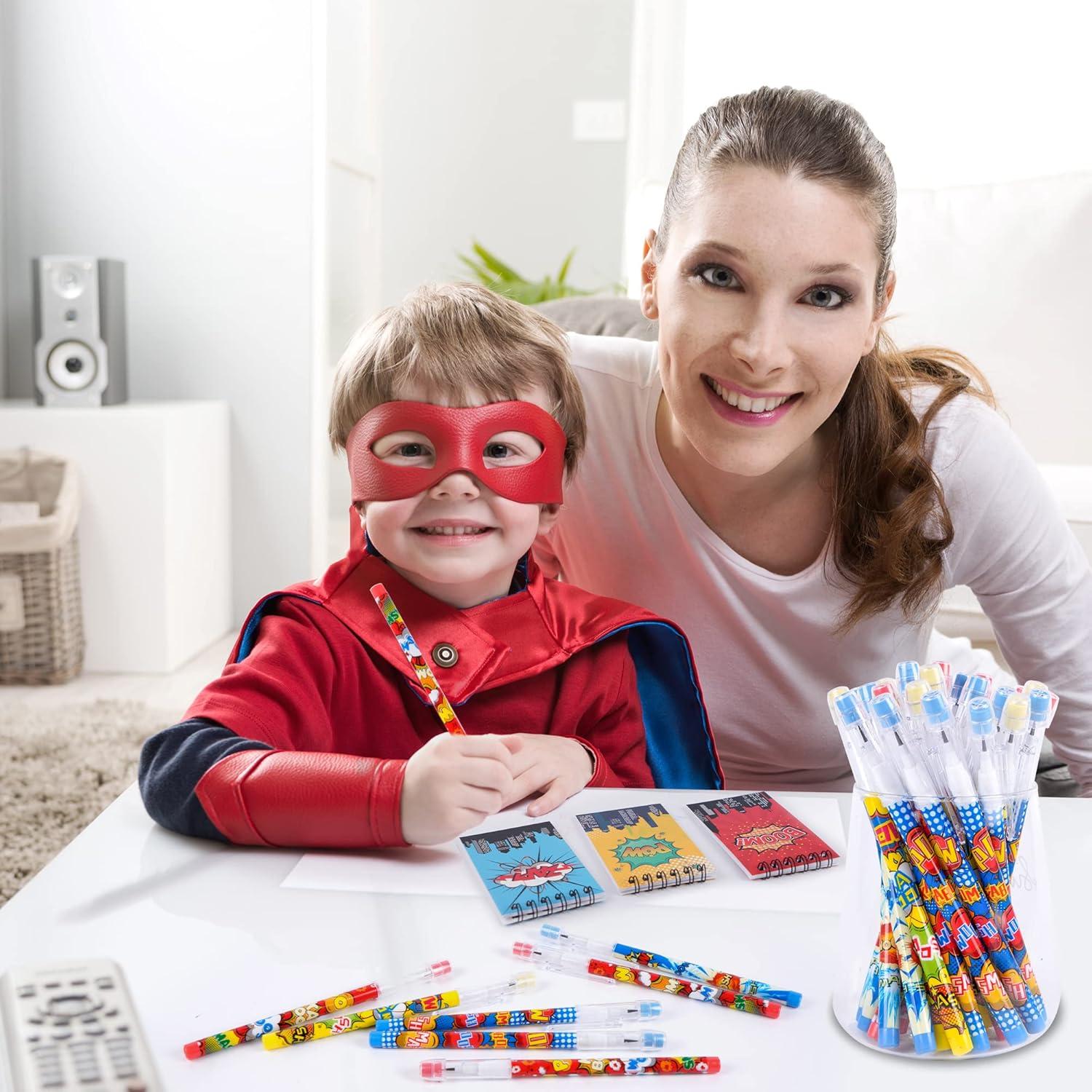 Set de 48 Piezas de Héroe Kolewo4ever Lápices y Notas