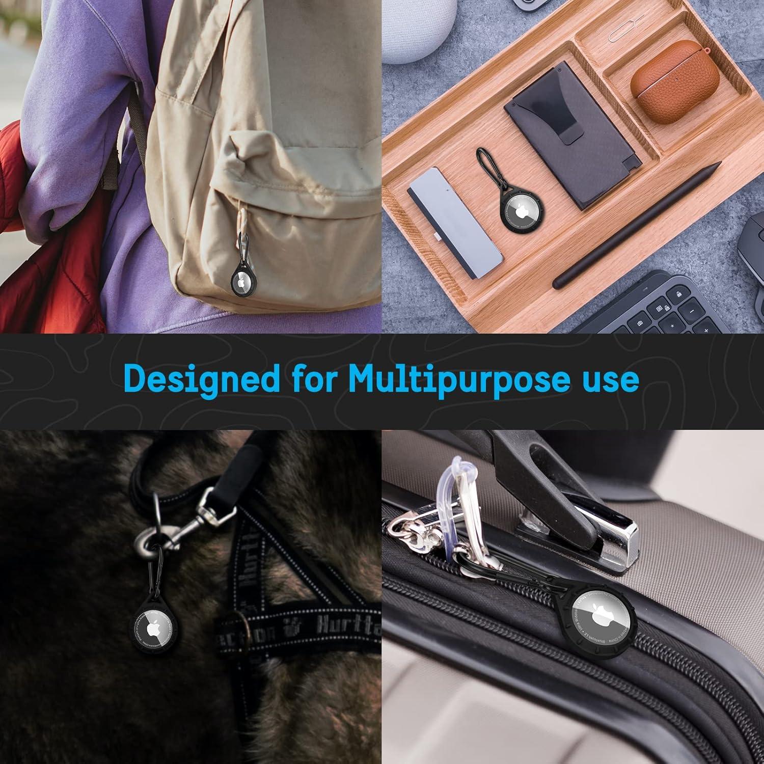 Funda Pelican Protector para Apple AirTag con Clip Carabiner