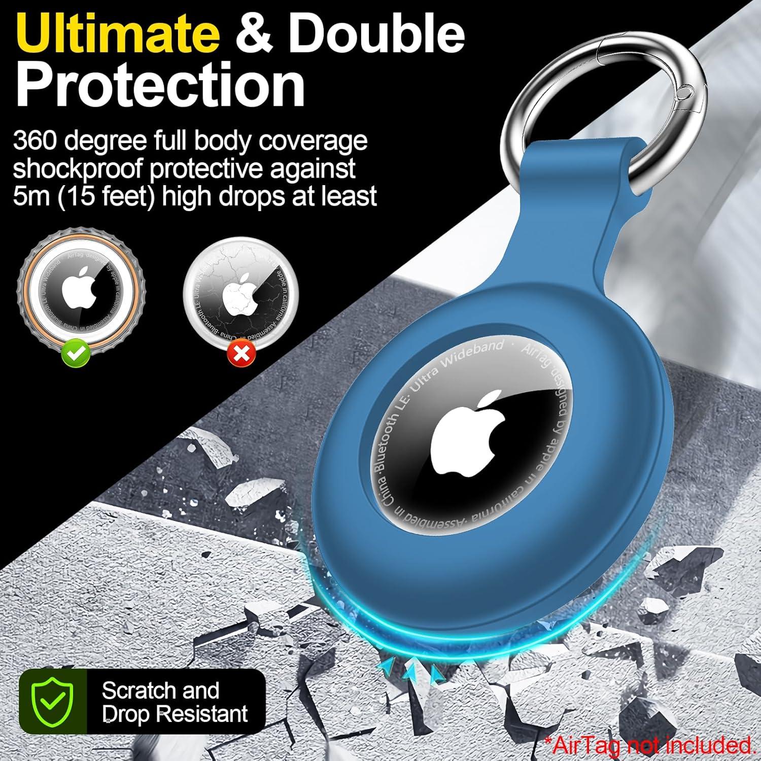 Funda Impermeable Lanteso para AirTag - Soporte Llavero GPS