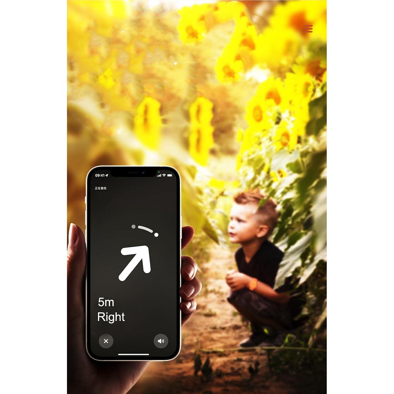 Pulsera AirTag Impermeable YUEYINGMG para Niños 2Pack