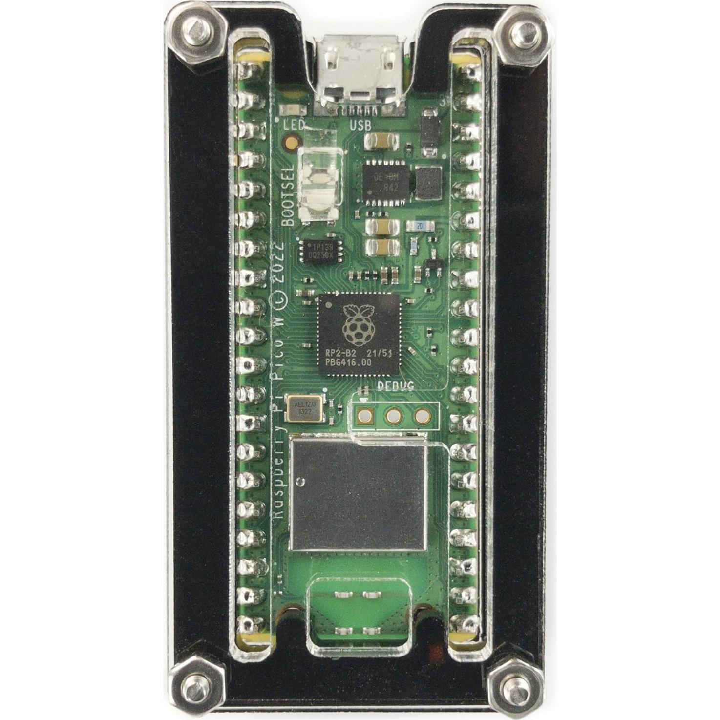 Caja C4Labs Zebra para Raspberry Pi Pico W - Individual