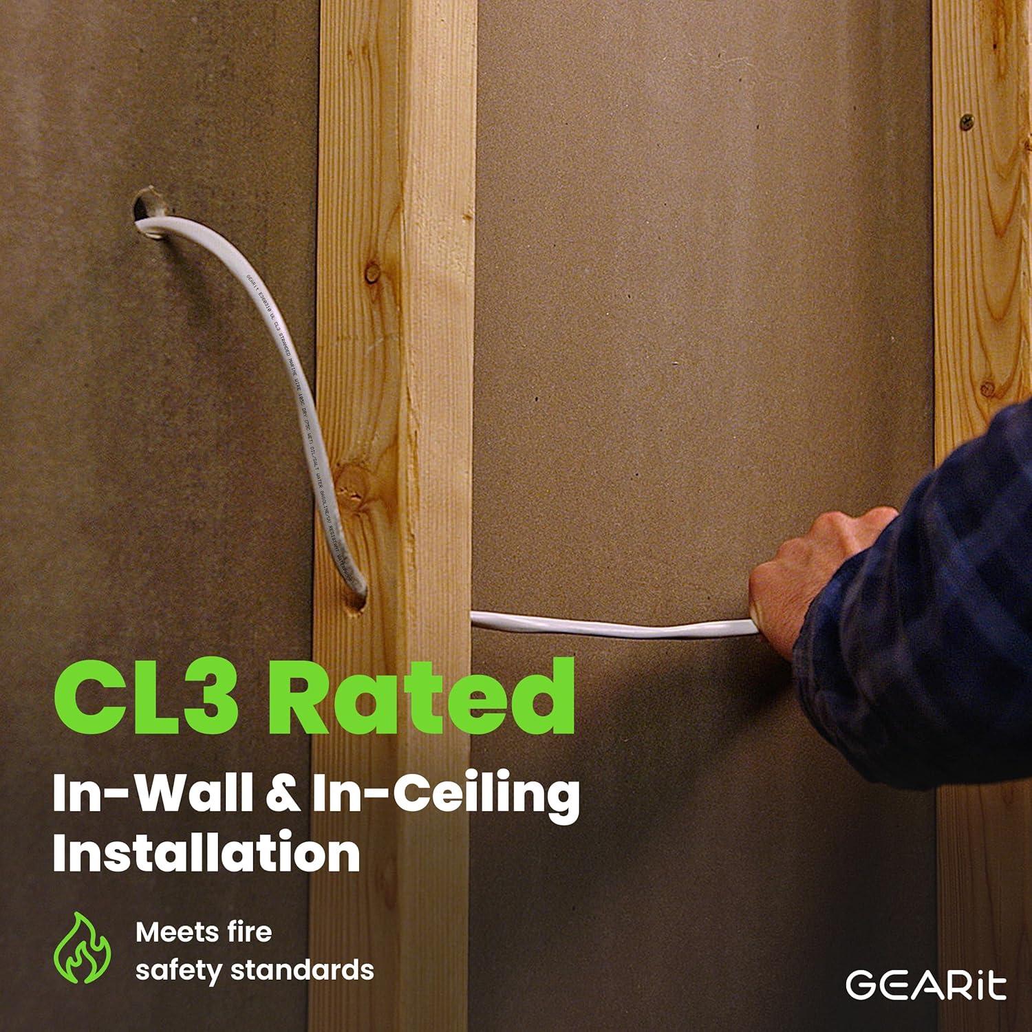 Cable Marino GEARit 14AWG 30,48m Cobre OFC Dúplex Blanco