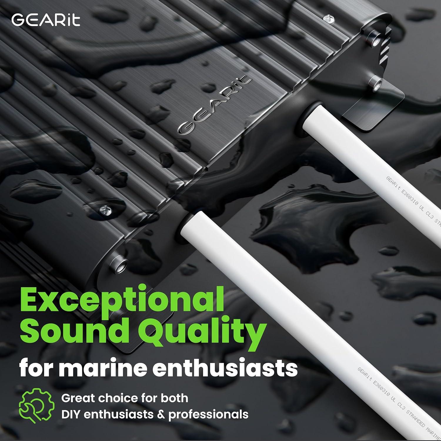 Cable Marino GEARit 14AWG 30,48m Cobre OFC Dúplex Blanco