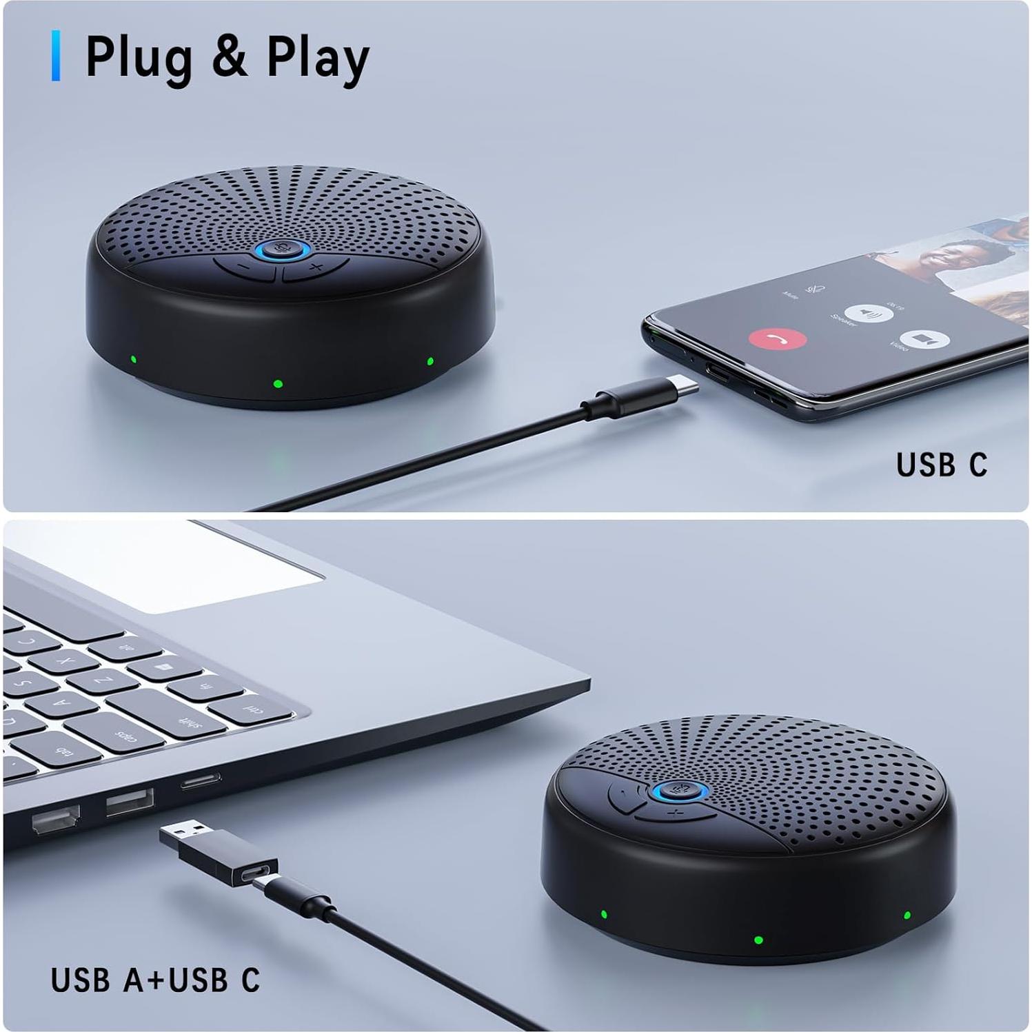 Altavoz y Micrófono BALILA JP-BA-CM3-JP 10 Micrófonos 360°