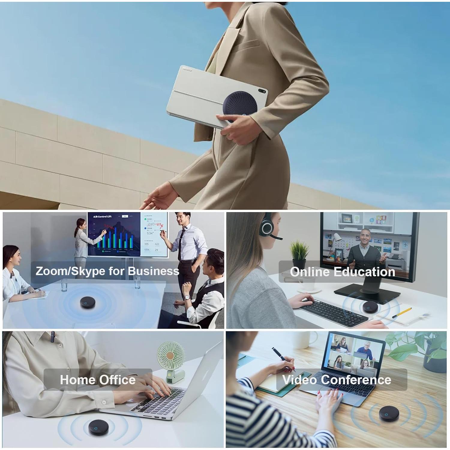 Altavoz y Micrófono BALILA JP-BA-CM3-JP 10 Micrófonos 360°