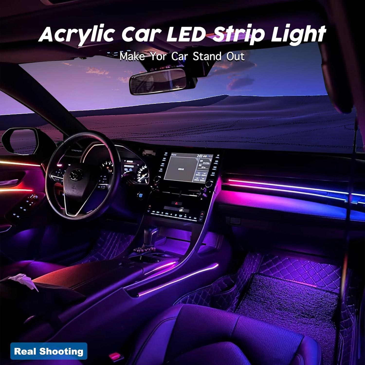 Luces LED Acrílicas RGB SAMGCHI para Carro Interior 6 en 1