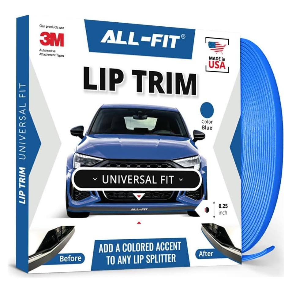 Moldura Adhesiva Universal All-Fit Automotive 3.05m Azul