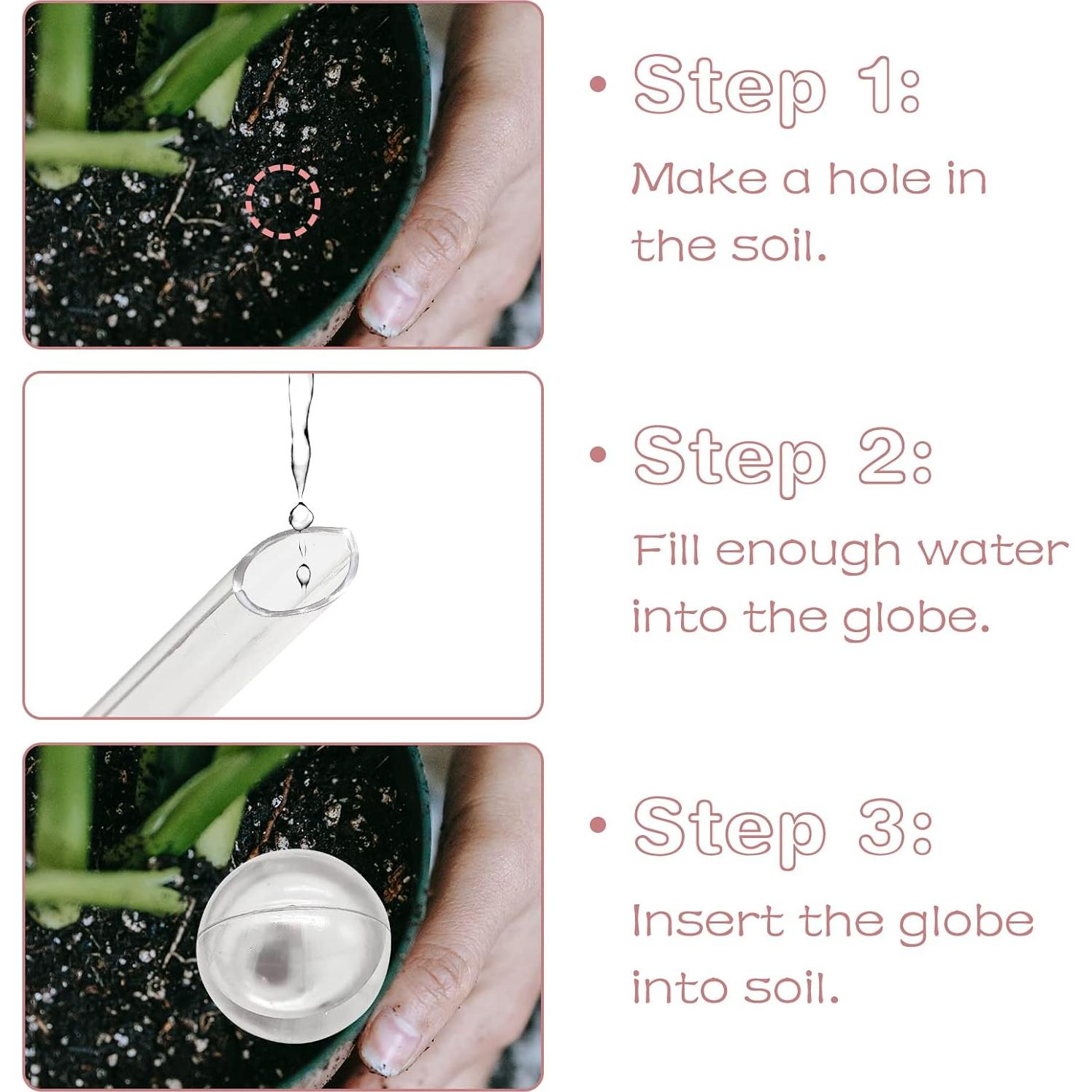 20 Esferas de Riego Automático Zddaoole 5x13.5cm PVC