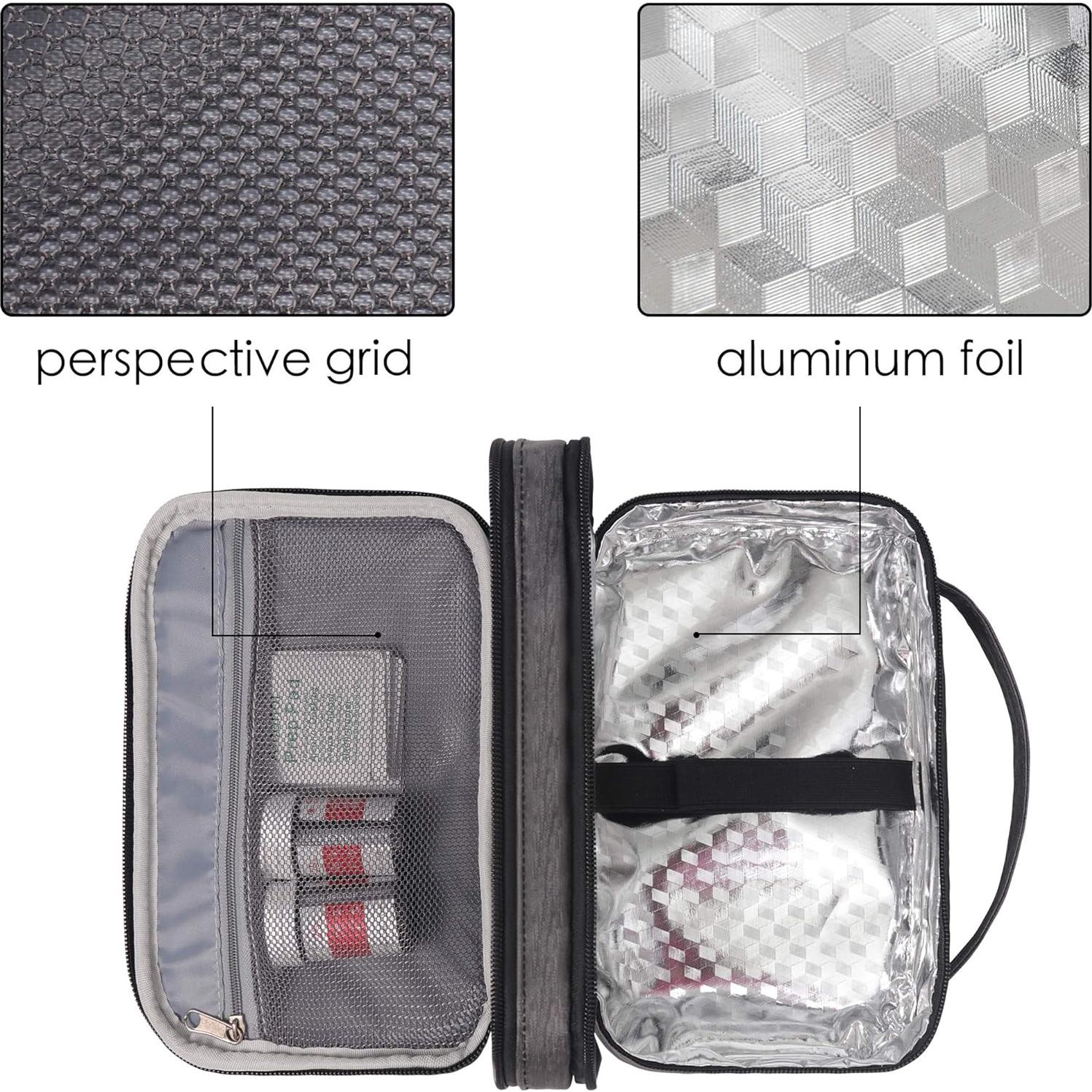 Bolsa de Viaje Lavievert para Insulina - Gris Oscuro