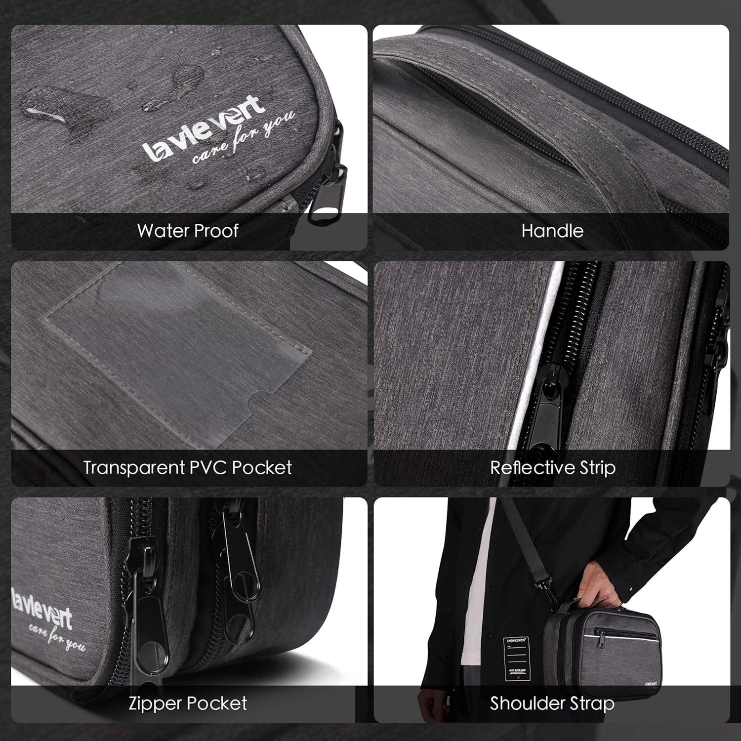 Bolsa de Viaje Lavievert para Insulina - Gris Oscuro