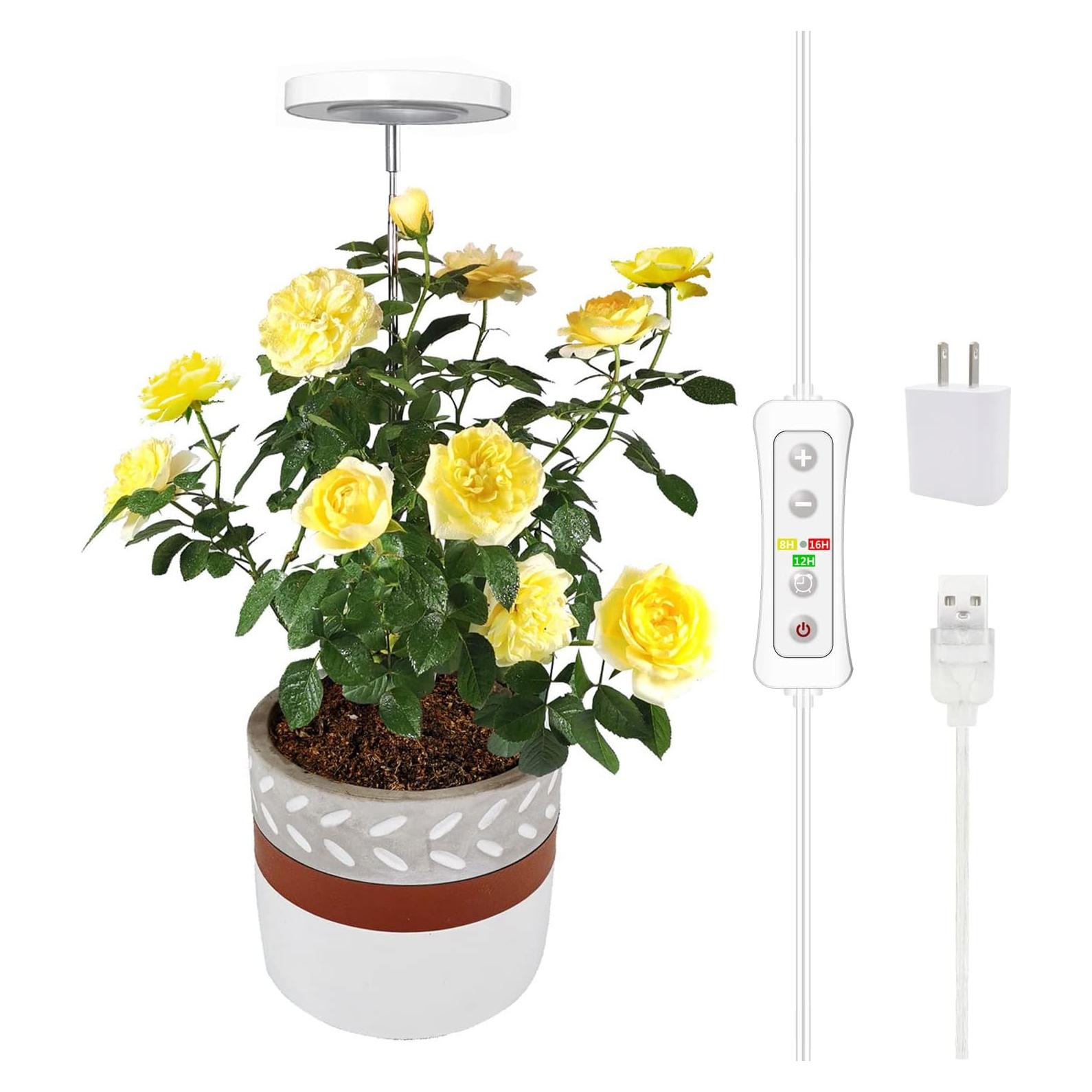 Luz de Crecimiento LED yadoker 5W Altura Ajustable 5V