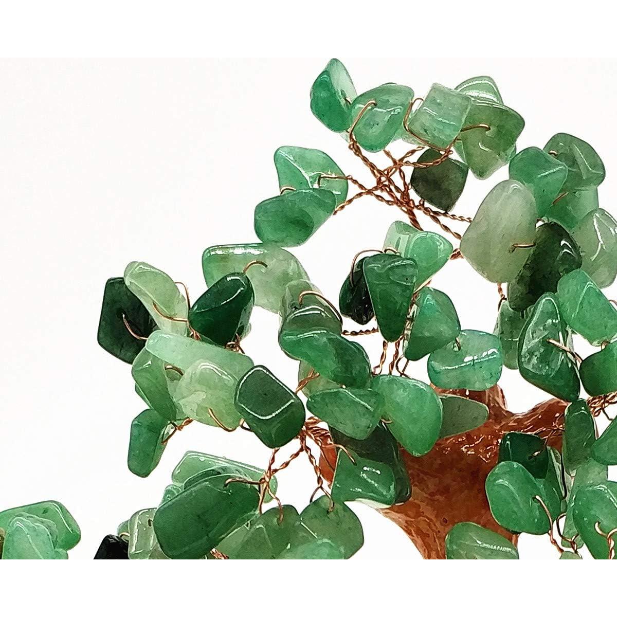 Árbol de Dinero Colorsheng Bonsai de Cuarzo Verde 17.78 cm