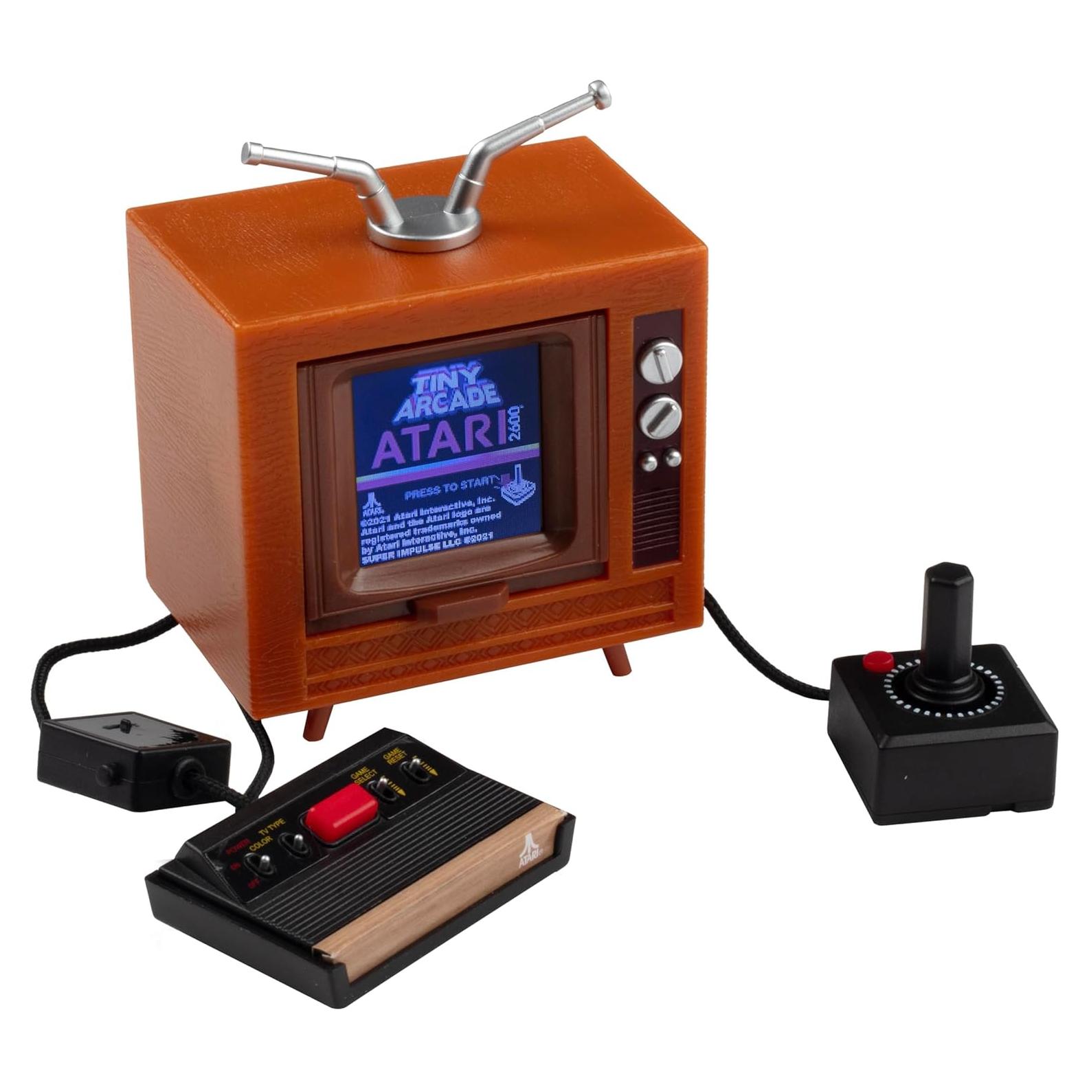 Consola Mini Tiny Arcade Atari 2600 con 10 Juegos Clásicos