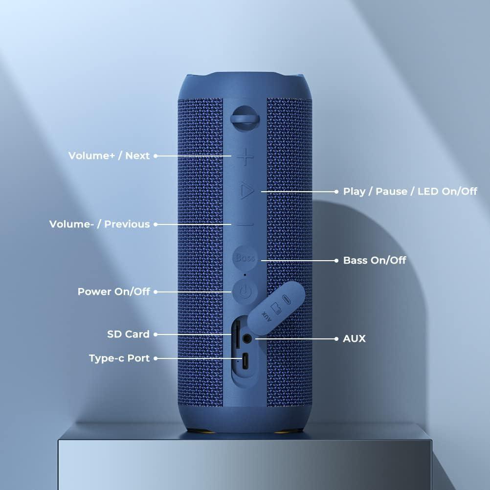 Altavoz Bluetooth Rienok S1 mini 30W Impermeable IPX7