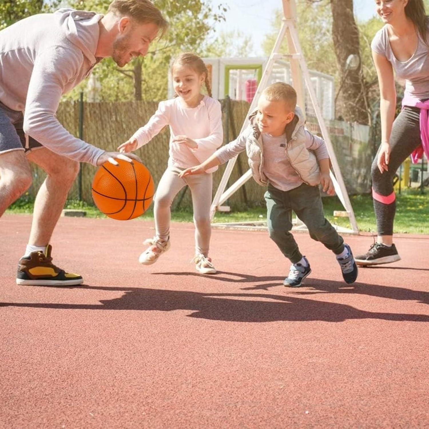 Balones de Baloncesto Mini 3 Nutrias 6 Piezas 19 cm