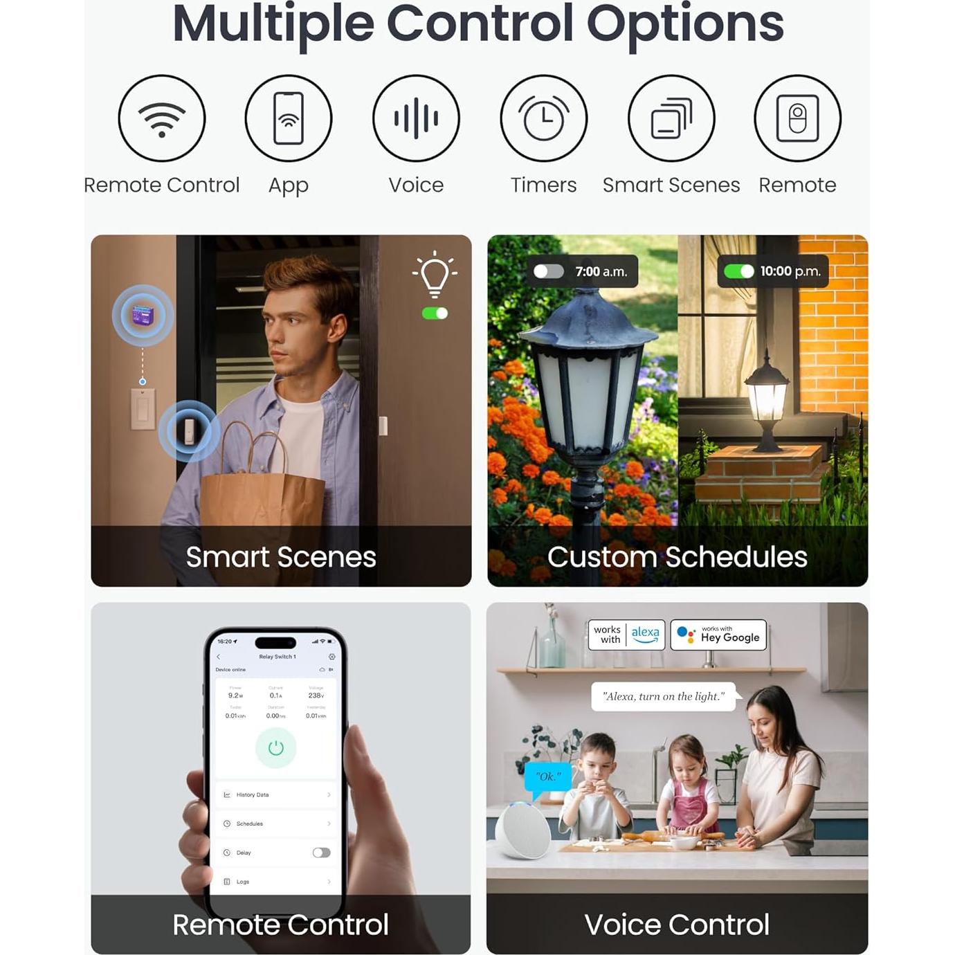 Interruptor Relé Inteligente SwitchBot 1 Wi-Fi y Bluetooth