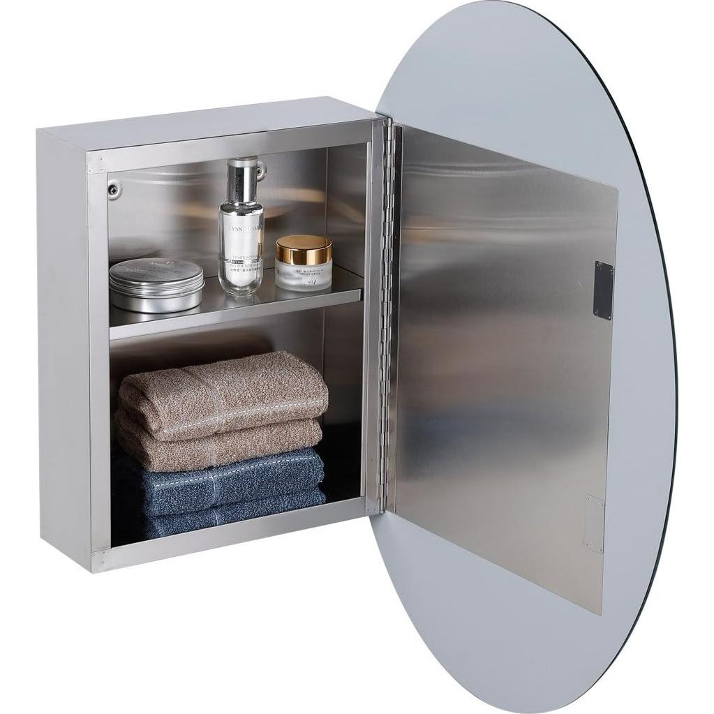 Armario de Medicina Ovalado Renovators Supply 66x46cm Espejo