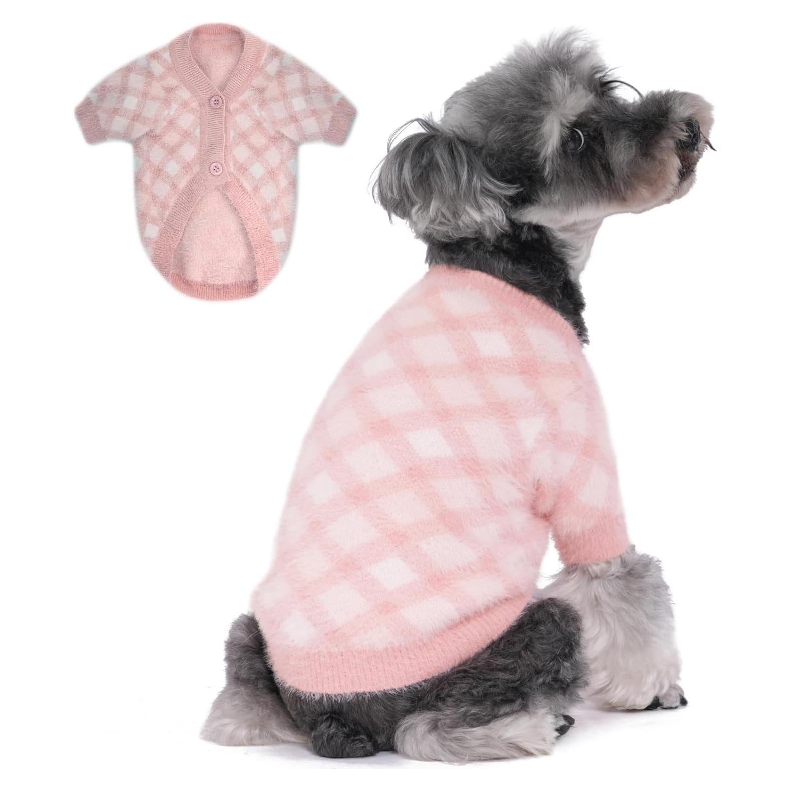 Suéter para Perro MOIRIG Rosa Pequeño 2 Piezas Suave