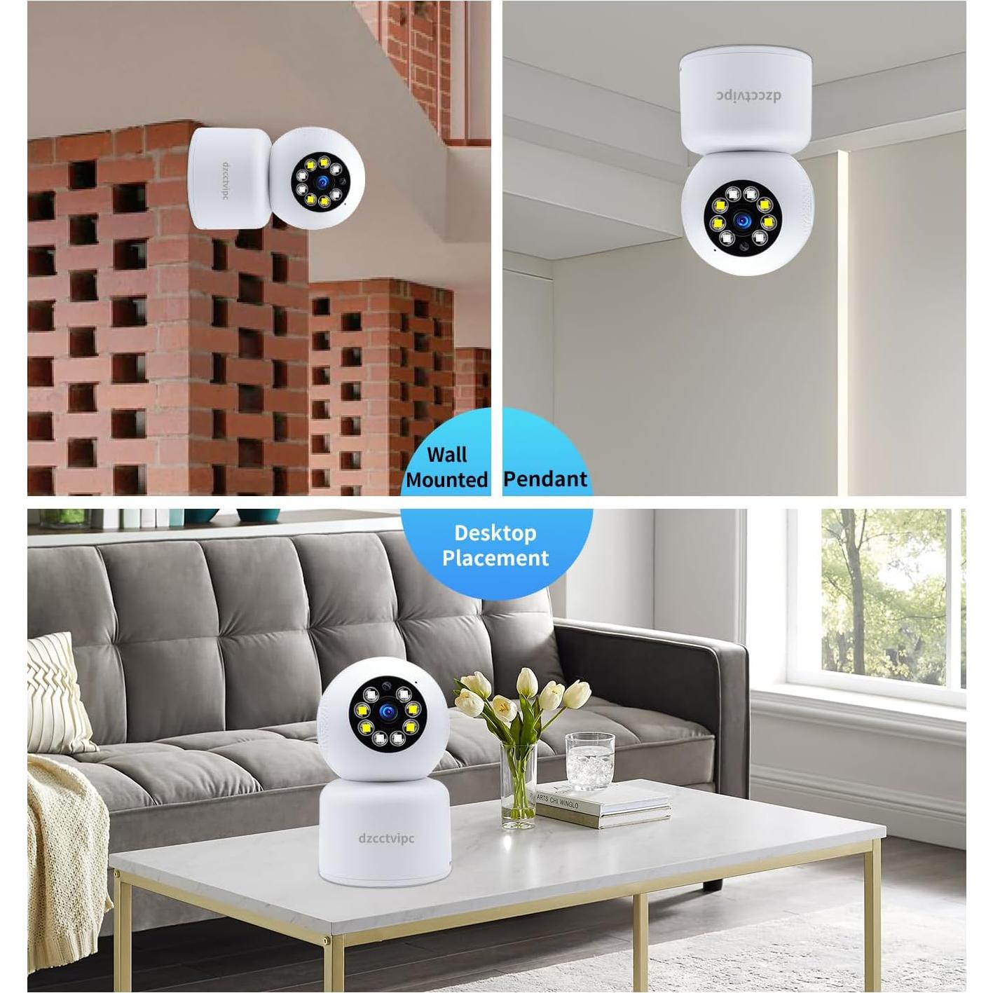 Cámara IP WiFi 4MP Dzcctvipc con Visión Nocturna 15m