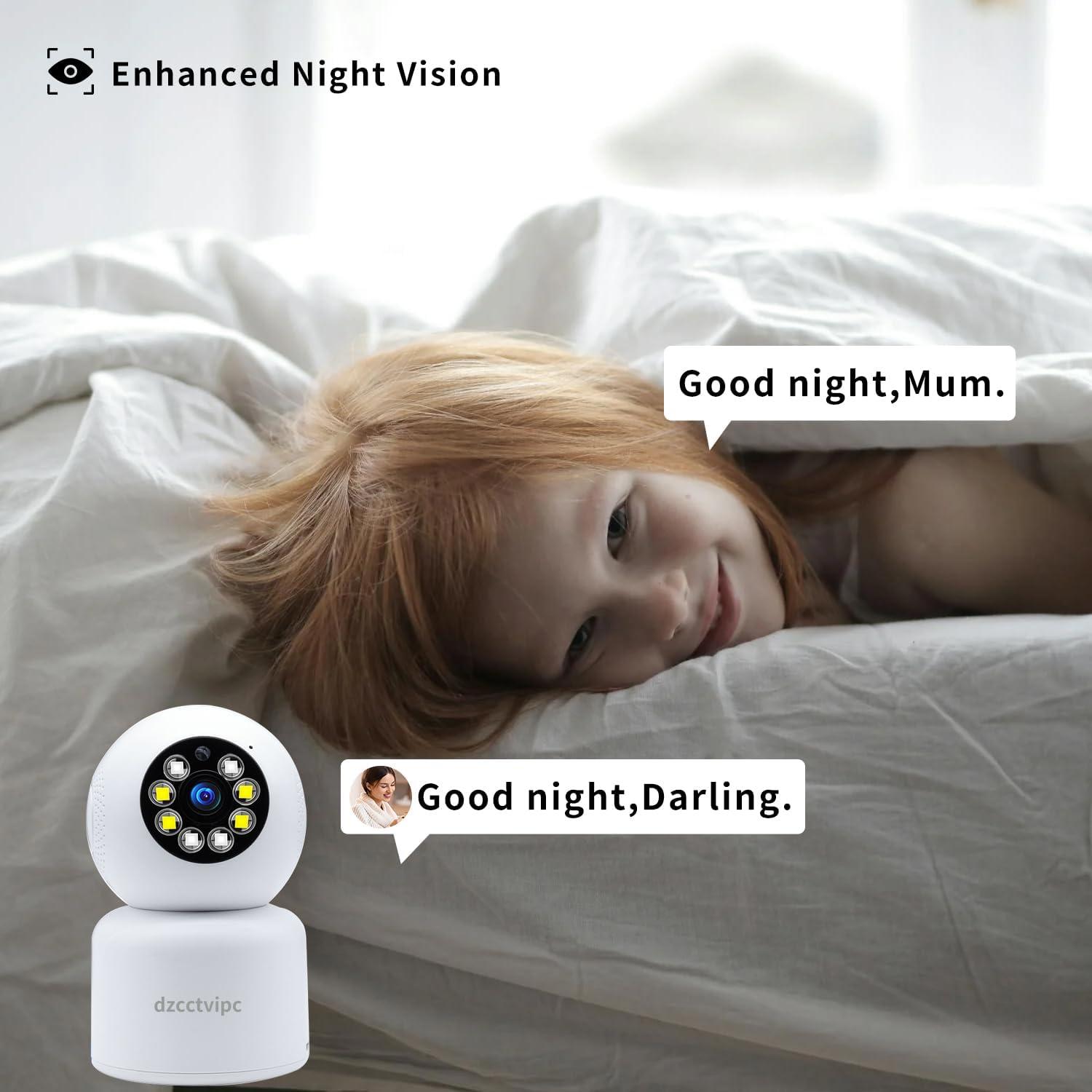 Cámara IP WiFi 4MP Dzcctvipc con Visión Nocturna 15m