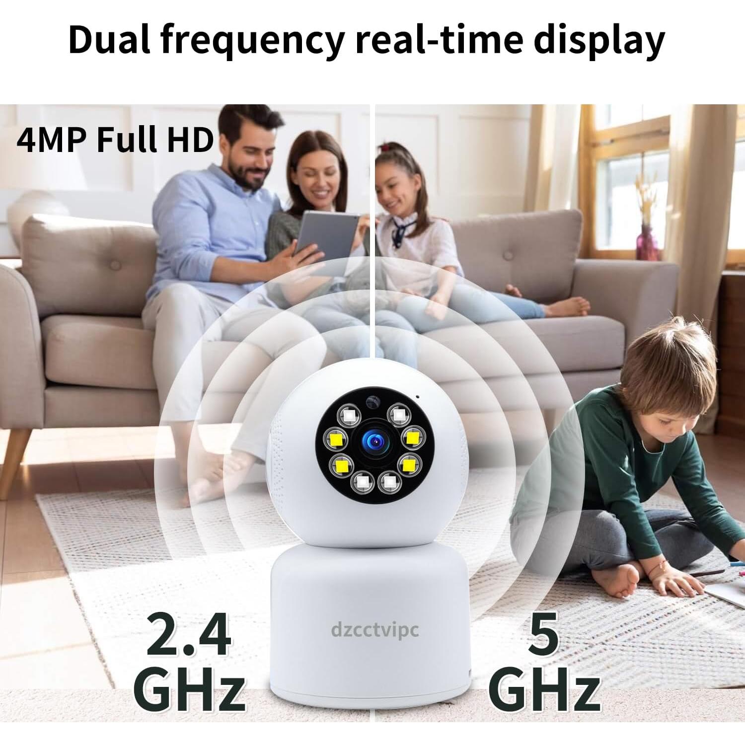 Cámara IP WiFi 4MP Dzcctvipc con Visión Nocturna 15m