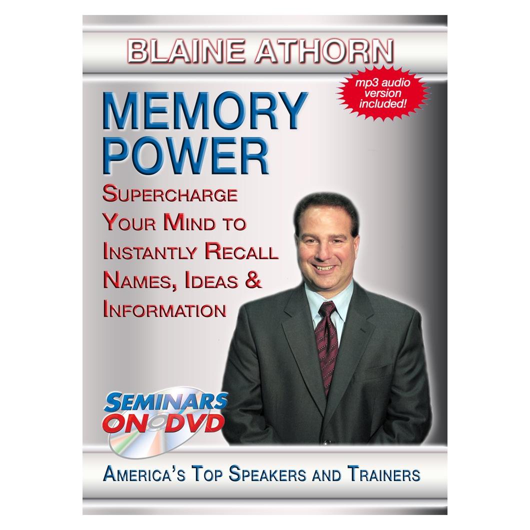 Seminario de Memoria Blaine Athorn - Entrenamiento Efectivo DVD