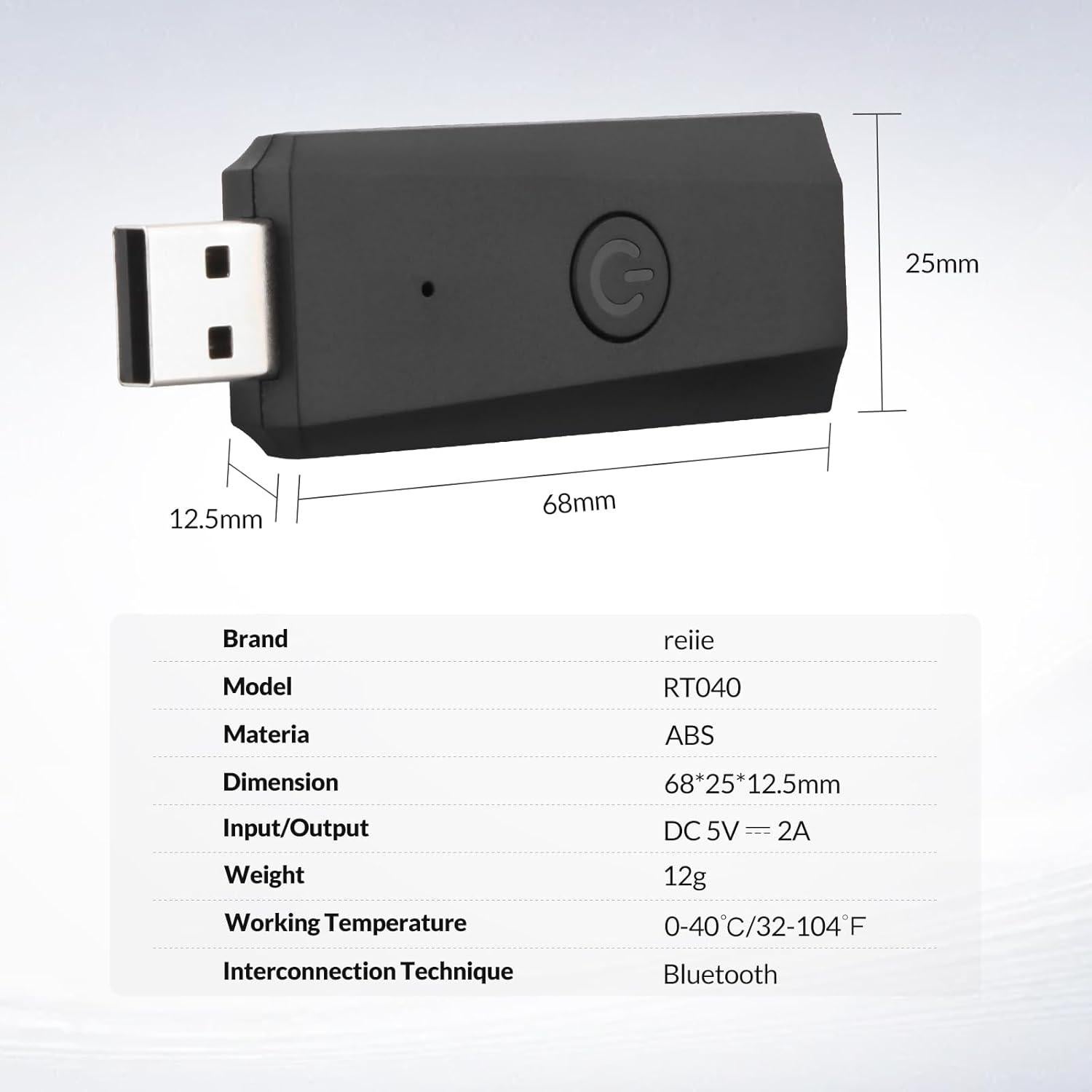 Interruptor USB Inalámbrico Reiie RT040 Control Inteligente