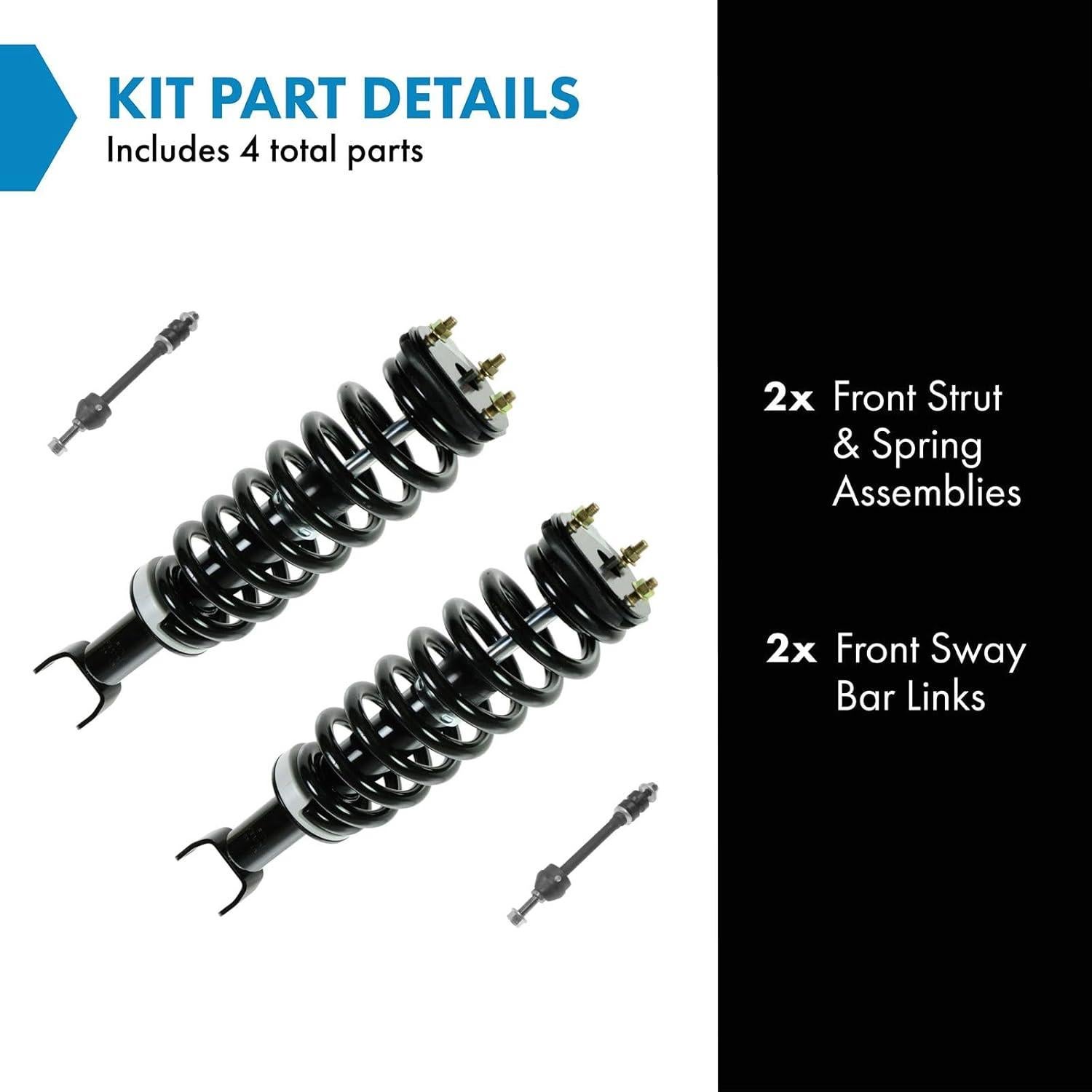 Kit de Suspensión Delantera TRQ 4 Piezas para Dodge Ram 1500