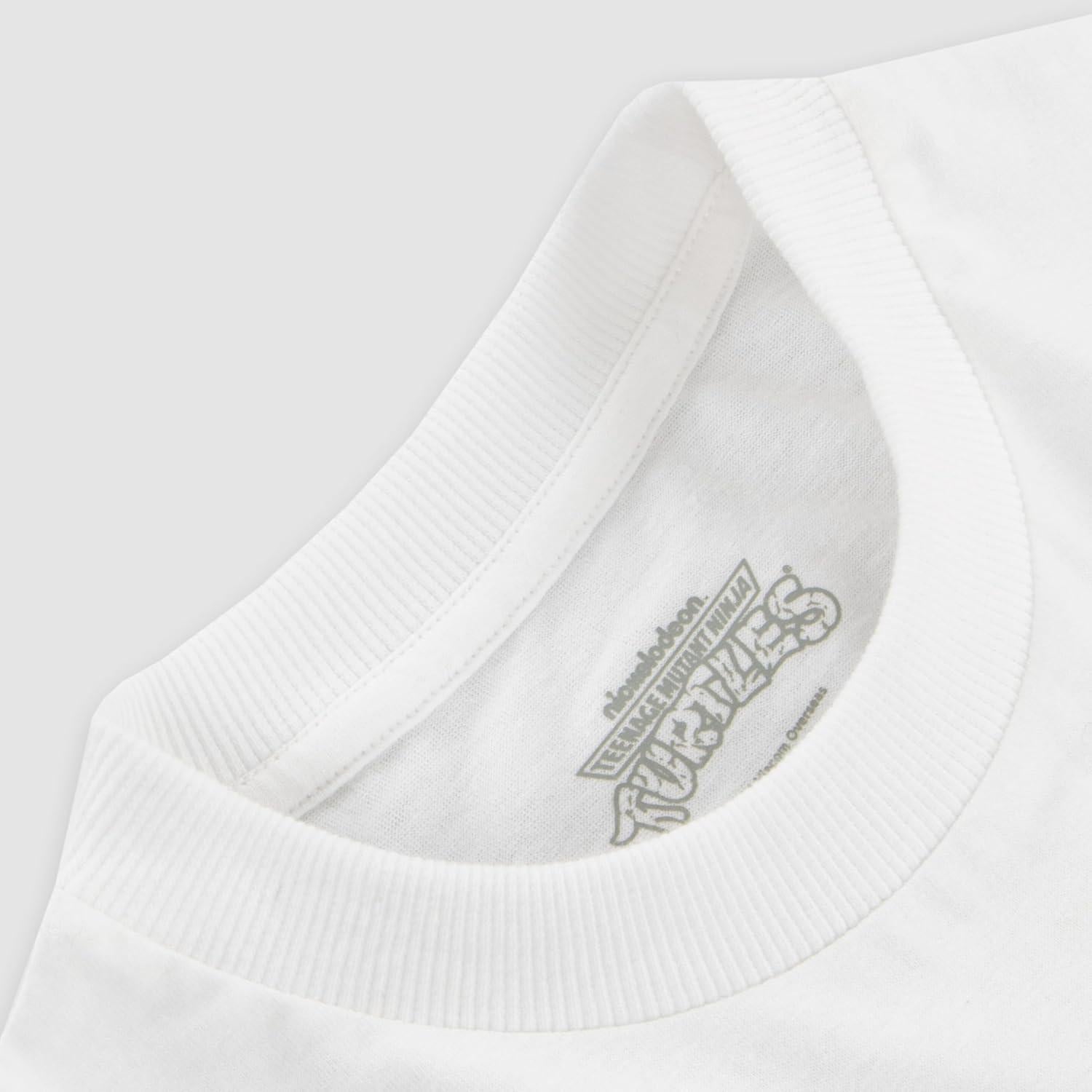 Camiseta para Niños TMNT Tortugas Ninja Blanca 8 años